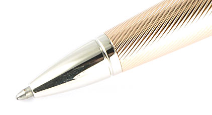 Stylo bille Apogée or rose et platine de Cross - photo 3