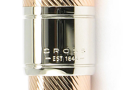 Stylo bille Apogée or rose et platine de Cross - photo 4