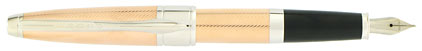 Stylo plume Apogée or rose et platine de Cross