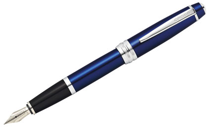 Stylo plume Bailey laqué bleu de Cross - photo.