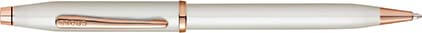 Stylo bille Century II laque blanche nacrée de Cross, cliquez pour plus de d�tails sur ce stylo...