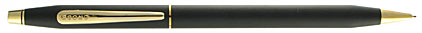 Portemine Century Classic Noir Mat attributs dorés de Cross, cliquez pour plus de d�tails sur ce stylo...