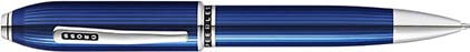 Stylo bille Peerless laque gravée bleue de Cross, cliquez pour plus de d�tails sur ce stylo...