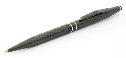 Stylo bille caviar noir Spire de Cross - photo.