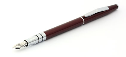 Stylo plume titan laqué rouge Spire de Cross - photo.