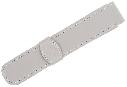 Etui cuir gris 1 place de Diplomat - photo.