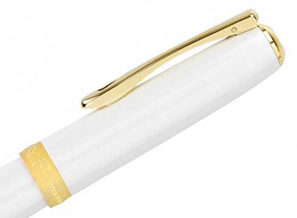 Roller Excellence A2 laqué blanc perle attributs dorés de Diplomat - photo 2