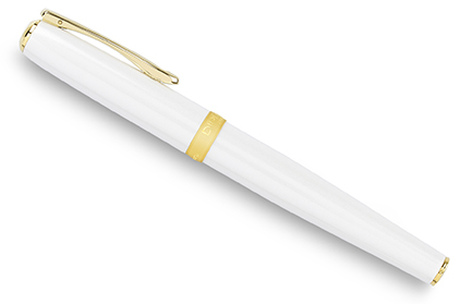 Roller Excellence A2 laqué blanc perle attributs dorés de Diplomat - photo 4