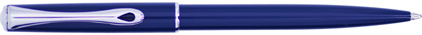 Stylo bille Traveller laqué bleu attributs chromés de Diplomat, cliquez pour plus de d�tails sur ce stylo...