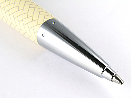 Stylo bille E-Motion Résine ivoire type parquet de Faber-Castell - photo 3