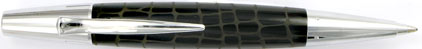 Le stylo bille E-Motion Résine noire type croco de Faber-Castell, cliquez pour plus de d�tails sur ce stylo...