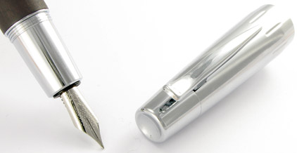 Le stylo plume E-Motion Bois de poirier Moka et chrome de Faber-Castell - photo 3