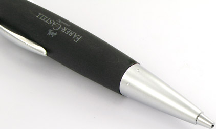 Le portemine E-Motion Bois de poirier Nuit et métal brossé de Faber-Castell - photo.