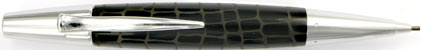 Le portemine E-Motion Résine noire type croco de Faber-Castell, cliquez pour plus de d�tails sur ce stylo...