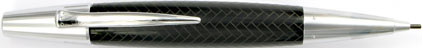 Le portemine E-Motion Résine noire type parquet de Faber-Castell, cliquez pour plus de d�tails sur ce stylo...
