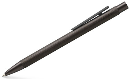 Stylo bille Neo Slim alu brossé noir de Faber-Castell - photo.