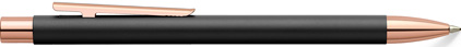 Stylo bille Néo SLIM noir mat attributs rose gold de Faber-Castell, cliquez pour plus de d�tails sur ce stylo...
