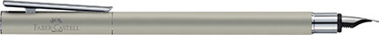 Stylo plume Néo SLIM acier satiné de Faber-Castell, cliquez pour plus de d�tails sur ce stylo...