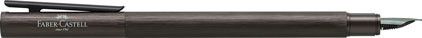 Stylo plume Neo Slim alu brossé noir de Faber-Castell, cliquez pour plus de dtails sur ce stylo...