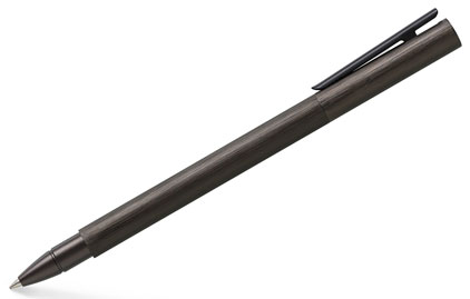 Roller Neo Slim alu brossé noir de Faber-Castell - photo.