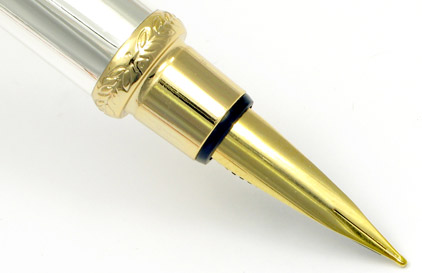 Stylo plume Silver attributs dorés « Inès de la Fressange » - photo.