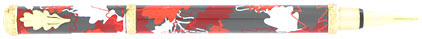Stylo plume Herbarium gris/rouge de « Inès de la Fressange »