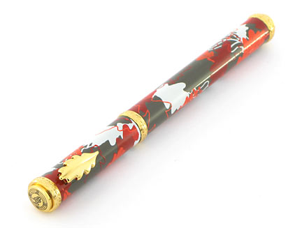 Stylo plume Herbarium gris/rouge de « Inès de la Fressange » - photo 3