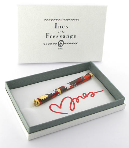 Stylo plume Herbarium gris/rouge de « Inès de la Fressange » - photo 7