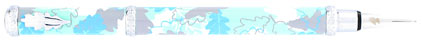 Stylo plume Herbarium turquoise de « Inès de la Fressange »