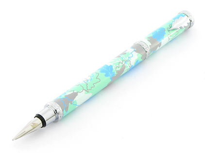 Stylo plume Herbarium turquoise de « Inès de la Fressange » - photo.