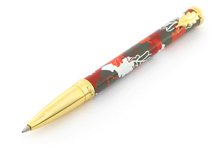 Roller Herbarium gris/rouge de « Inès de la Fressange » - photo.