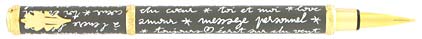 Stylo plume Message gris blanc de « Inès de la Fressange »