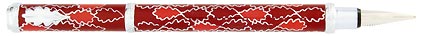 Stylo plume bordeaux rouge Oak Allover de Inès de la Fressange
