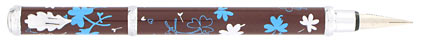 Stylo plume brun Porte-Bonheur « Ines de la Fressange »