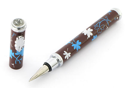 Stylo plume brun Porte-Bonheur « Ines de la Fressange » - photo 3