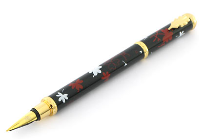Stylo plume noir Porte-Bonheur « Ines de la Fressange » - photo.