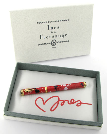 Stylo plume rouge Porte-Bonheur « Ines de la Fressange » - photo 7