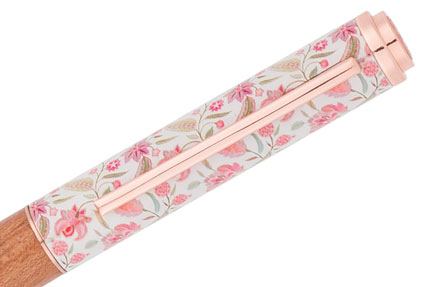 Stylo bille Bahia fleurs batik rose de Oberthur - photo 2