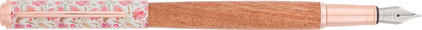 Stylo plume Bahia fleurs batik rose de Oberthur, cliquez pour plus de dtails sur ce stylo...