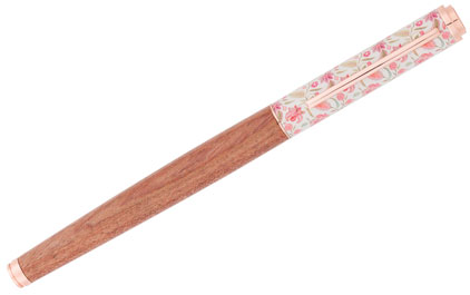 Stylo plume Bahia fleurs batik rose de Oberthur - photo 2