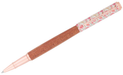 Roller Bahia fleurs batik rose de Oberthur - photo.