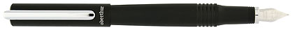 Stylo plume noir brossé Halley de Oberthur