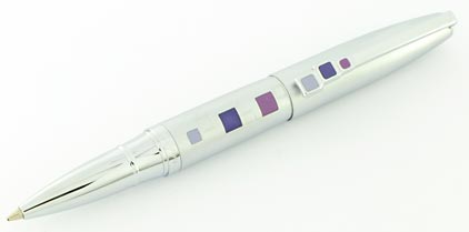 Stylo bille Maïa parme et mauve de Oberthur - photo.