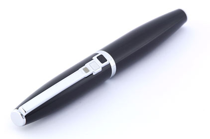 Stylo bille Maïa noir laqué d'Oberthur - photo 2
