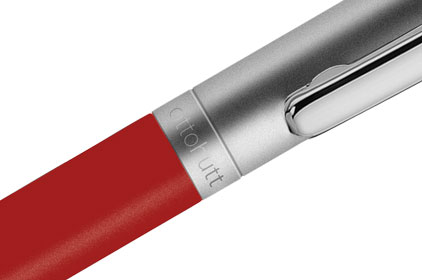 Stylo bille Design01 laqué rouge mat de Otto Hutt - photo 4