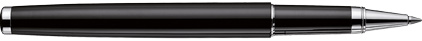 Roller Design01 laqué noir et capuchon guilloché plaqué argent de Otto Hutt, cliquez pour plus de d�tails sur ce stylo...