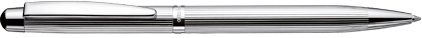 Stylo bille Design02 guilloché rayé plaqué platine de Otto Hutt, cliquez pour plus de d�tails sur ce stylo...