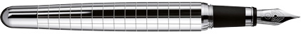 Stylo plume Design02 guilloché rectangulaire de Otto Hutt, cliquez pour plus de dtails sur ce stylo...