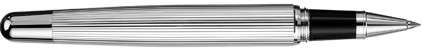 Roller Design02 guilloché rayé plaqué platine de Otto Hutt, cliquez pour plus de d�tails sur ce stylo...