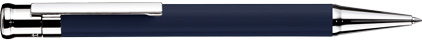 Stylo bille Design04 laqué bleu plaqué platine de Otto Hutt, cliquez pour plus de d�tails sur ce stylo...